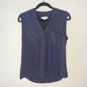 Navy Blue Sleeveless Top - Calvin Klein